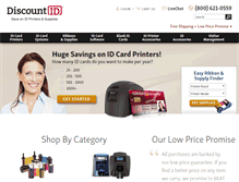 Tablet Screenshot of discountid.com